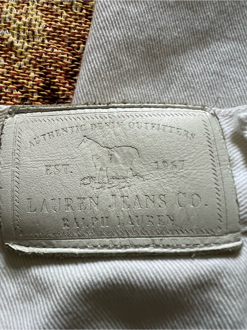Ralph Lauren White  Floral Painted  Jeans - Picture 3 of 9